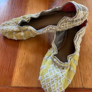 Timbuktu Linen Ballerina Flats